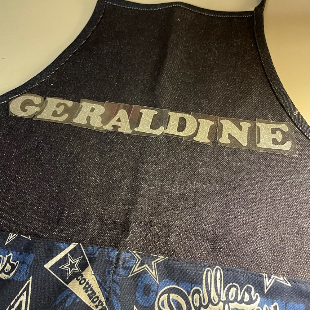 Denim or Cotton Twill Aprons with name